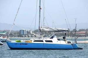 Just Listed- Norman Cross 39- $65,000 Ideal for coastal cruising this Norman Cross trimaran would suit a family or couple. She has been extended from 37ft to 39ft in the main hull and has been very well maintained. She has recently had an electronics upgrade. Comprehensive galley with upright fridge and chest freezer, 4 double berths, large dining table and protected cockpit with Magma BBQ. A very capable and quick boat ideal for exploring Australia. For more photos and information; https://www.