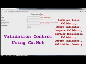 Asp.Net Validation Controls Part-II