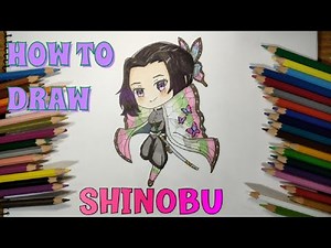 HOW TO DRAW SHINOBU KOCHO CHIBI