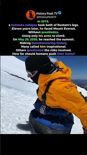 The No-Legged Climber Who Summited Everest on His Arms Alone 🏔️😳
