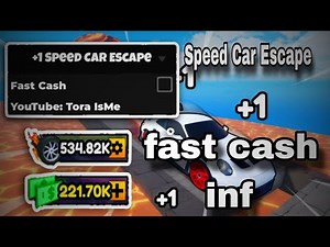 [⚡] +1 Speed Car Escape Script - FAST CASH FARM - pastebin 2026