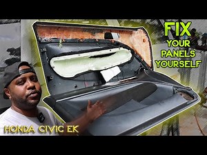 How I Restore Broken and damaged Door panels : Honda Civic EX Restorations