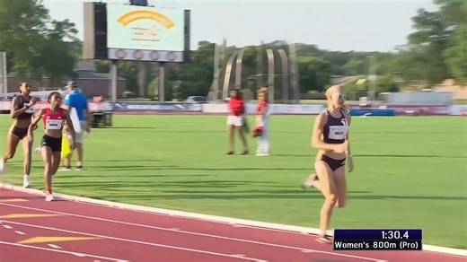 We see you, Addy Wiley! 👀 Wiley turned on the jets and put a gap on the field to win the Ed Murphey Classic women's 800m in 1:58.67. Presented by; @PUMA | FloTrack