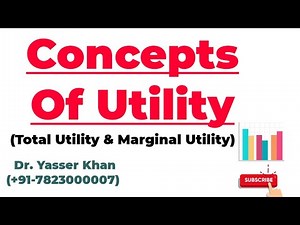 Concepts Of Utility | Total Utility | Marginal Utility | Utility Analysis | Economics | Utility