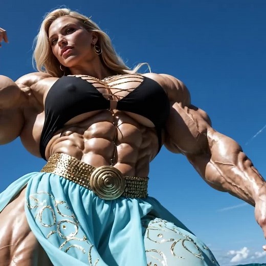 Fbb Growth on Instagram: "My biceps are reaching new heights—irresistible, aren’t they? Explore more of my power at FBBGrowth.com. What’s your fantasy workout with me? Drop your thoughts! 🌞 #FemaleBodybuilding #FBB #MuscleTease #StrengthGoals #FitnessMotivation #StrongWomen #Bodybuilding #MuscleAndFemininity #GymPower #FitInspiration"
