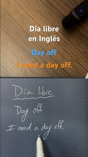 Día libre en Inglés | Aprende a decir ‘Day off’ #esl #aprenderinglés