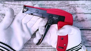 stedi Cable Tie Gun, Ergonomic Hand Operated Zip Tie Gun [Premium], Sharp and Wear Resistant, Cable Wire Fastening and Cut-Off Tie Tool, Special for Cut Plastic Nylon Ties, Red, 6.3 Inches Length