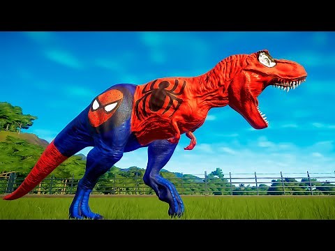 NEW! Rex Spiderman VS I-Rex 🌎 Jurassic World Evolution