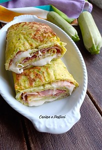 Rotolo di zucchine farcito https://blog.giallozafferano.it/cucinaepasticci/rotolo-zucchine-farcito-al-forno/ | Cucina e pasticci di Sabrina Costa