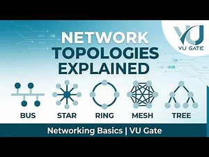 Network Topologies Explained: Bus, Star, Ring, Mesh, & Tree | Networking Basics | VU Gate