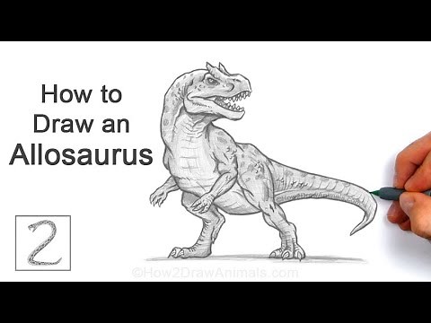 How to Draw an Allosaurus