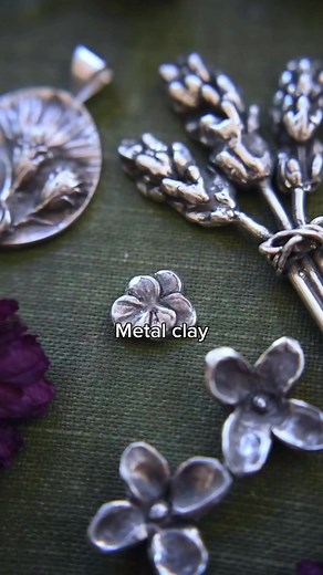 Working with Metal Clay for Handmade Botanical Jewelry
