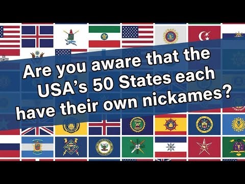Are you aware that the USA’s 50 States each have their own nicknames? #USA #states