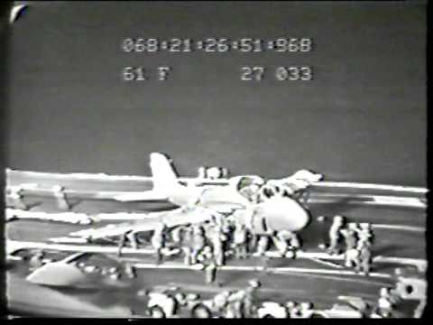 McNallyTV: U.S. Marine Captain Rand McNally "Atlas" crash lands on USS Ranger