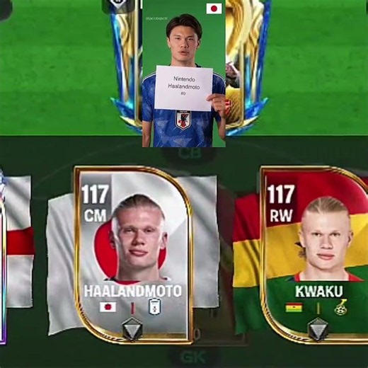 Different versions of Haaland in FC Mobile ☠️😂