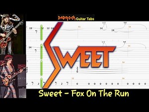 Fox On The Run - Sweet - Guitar + Bass TABS Lesson