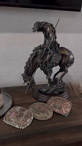 See how perfect Lone Star Western Decor's Weary Warrior Statue looks in @crystalmccarty_ home on IG. It's the perfect addition to your western decor! https://bit.ly/4lbnShJ | Lone Star Western Decor