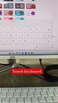 how to activate touch keyboard on windows #onlineteaching #obsstudio #windows11