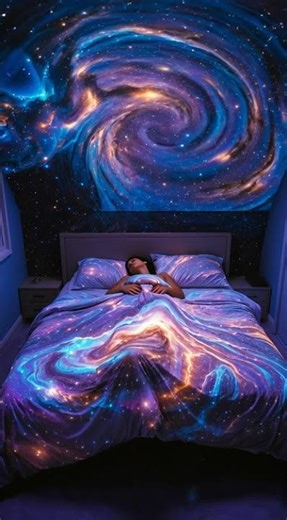 I Turned My Ceiling Into a Nebula and You Can Too #diy #roomdecor #projectorhack