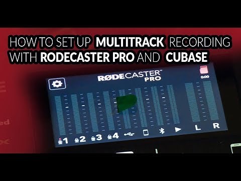 How to Setup The RODECASTER pro with Cubase