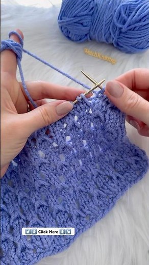 Easy 8-row repeat Twisted Diamond Mesh Knitting Pattern | Step-by-Step Tutorial for Beginners