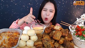 139K views · 2.4K reactions | ASMR Mukbang Grilled Red Pepper Bassac Volcano Cheese Rice Glutinous | Eat Every Day Mukbang | Facebook
