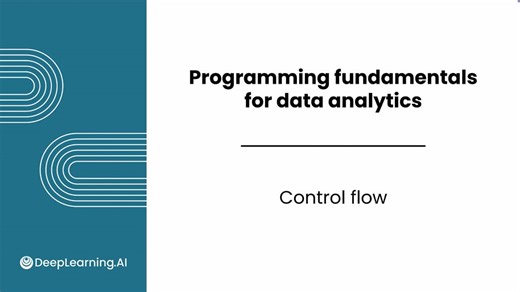 Control flow - Coursera