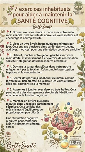 7 Exercices Astucieux pour muscler le CERVEAU et prévenir la DEMENCE. (Partie 2).