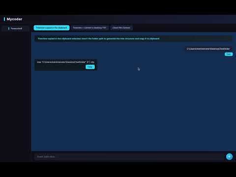 Mycoder V1.1 App overview macOS