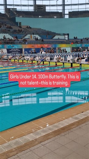 Swim For India Academy on Instagram: "100 meters. Endless grit. U-14 girl swimmers taking on the toughest stroke with courage and control. 🦋🔥 The future of swimming starts here. #Under14Swimming #100mButterfly #FutureSwimmers #YoungChampions #ButterflyStroke #SwimmingIndia #YouthSports #RaceDayVibes #NextGenAthletes #SwimDreams #HardWorkPays #ChampionsInMaking #SwimForIndiaAcademy"