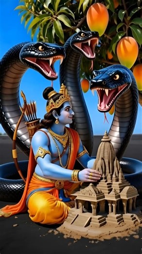 श्री राम और सांप में हुआ मुकाबला 😱।। #cartoonvideo #fairytalesstory #facts #childrensstories