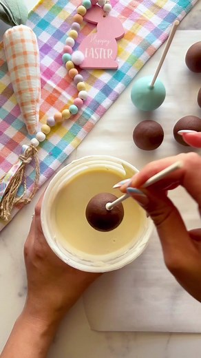 Easy Cake Balls Tutorial with Sprinkles and Marshmallow Prism