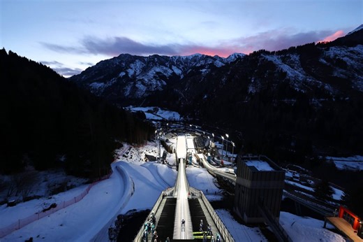 At Olympic ski jumping, he has an all-important job: Measure the wind
