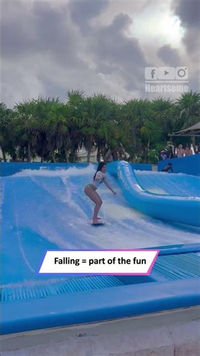🌊 Hilarious Flowrider Fails Turn Into the Ultimate Comeback! 😂|| Heartsome 💖