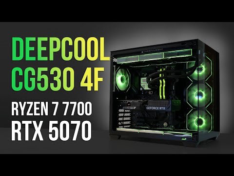 Deepcool CG530 4F Black ATX Gaming Build | Ryzen 7 7700 | RTX 5070