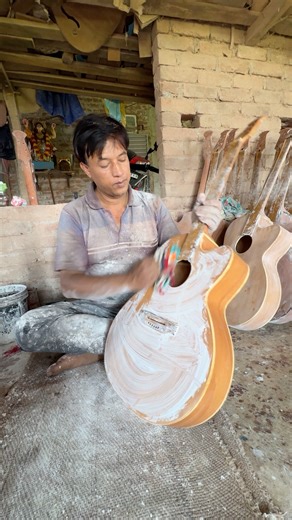 Musical Guitar Manufacturing Process in Factory #shorts