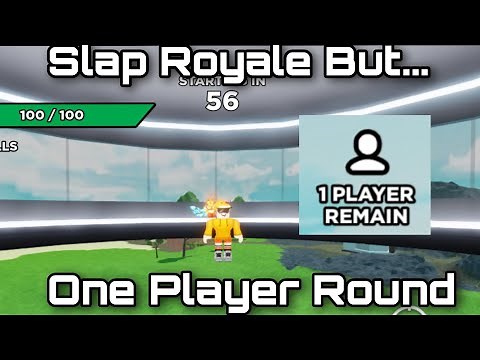 1 Player Slap Royale | Slap Battles Roblox
