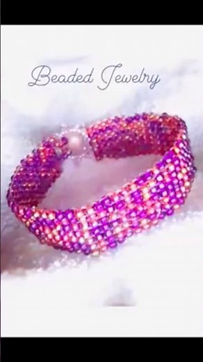 Beaded Bracelet, Earrings: Seed Beads / Handmade Jewelry