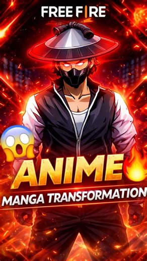 “When My Free Fire Character Turns Into Manga ☠️🔥 | FF Anime Edit”#shorts #freefire