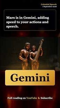 Gemini Horoscope | September 1, 2026 | Celestial Speech