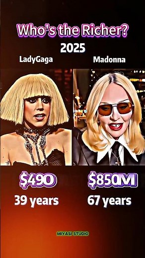 Lady Gaga vs Madonna Evolution (2018 - 2025)❤️💐 #ladygaga #madonna #thenandnow #evolution