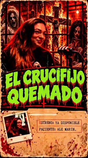 El secreto oscuro detrás del crucifijo quemado 😱 #terror #leyendas #miedo