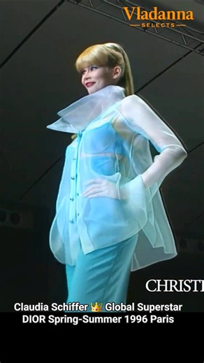 👑 1996 SS • Claudia Schiffer 🎼 Muse of Gianfranco Ferré • DIOR • Fashion Archive Paris