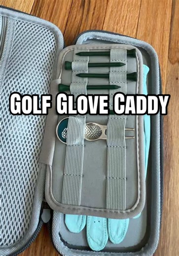 Golf Glove Caddy keeps all of your golf accessories clean and organized! #glovecaddy #golfaccessories #golfgifts #golf