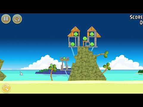 Angry Birds Classic: Surf and Turf 1-1 to 1-15 Walkthrough.