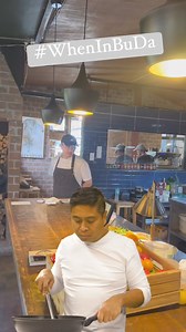 ☀️ A TYPICAL DAY AT Pilgrim Restaurant ALONG DAVAO BUKIDNON HIGHWAY ALSO KNOWN AS BUDA. 🌹 When I can, I usually seat myself by the counter where I can see the flurry of menu preparations in their open kitchen. 👨‍🍳 There you can hear the instructions of the Filipino Canadian chef, and the kitchen crew simultaneously responds with enthusiasm 🔔 - “Aye, Chef! “ 👩‍🍳 And so, when in Davao City, drop by this exciting place which serves delicious word class menu plus the ambience of fresh mountain