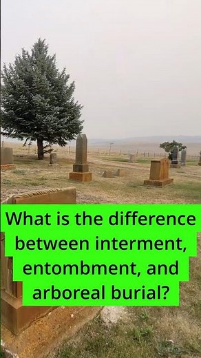 Burial in the Earth - Entombment vs. Interment vs. Arboreal Burial - What is the Difference?