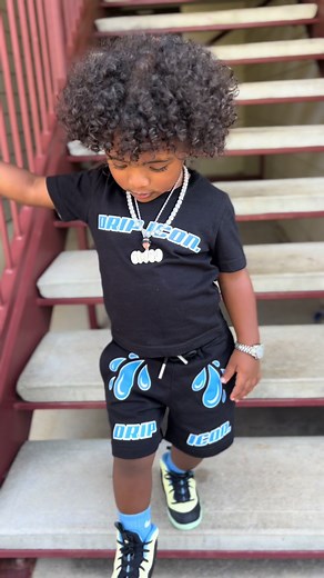 Fit Check 🥰🫶🏾💙 #fyp #myeverything #babyboy #blackisbeautiful #fypage #viral #toddlersoftiktok #curlscheck #cinco #toddlerblues #mixedbaby #toddlertok #fypシ #drippy #curlscheck #toddlerswag
