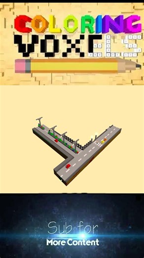 Road Network - City Pack - Coloring Voxels 3D