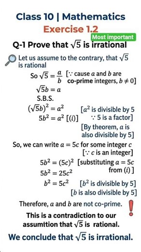 Class 10 Maths exercise 1.2 Q-1 important for board exam 🔥💯 #class10Maths #realnumbers